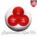 Кнопка вызова Rest-333VZ Red, влагозащищённа, трёхкнопочная